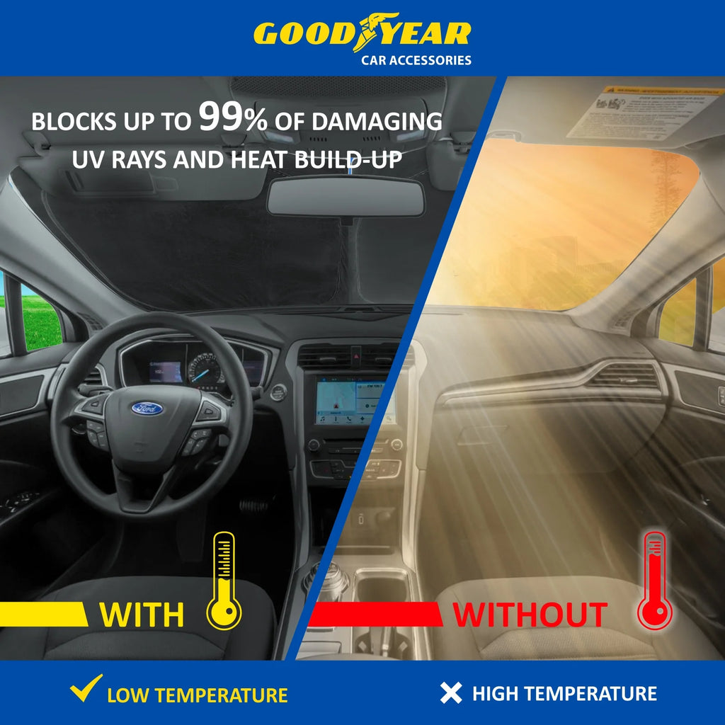 Foldable Windshield Sun Shade for Car Front Window X40685