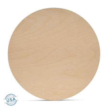 Birch Plywood Discs, Pack of 10, 15 inch, 1/8 inch Thick R9058