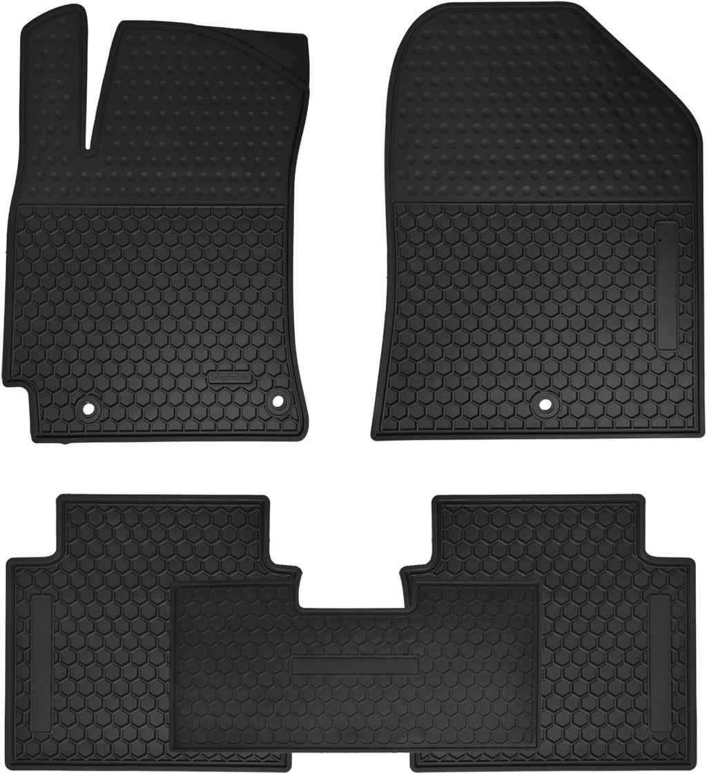 Black Heavy Duty Rubber Car Floor Mats K408
