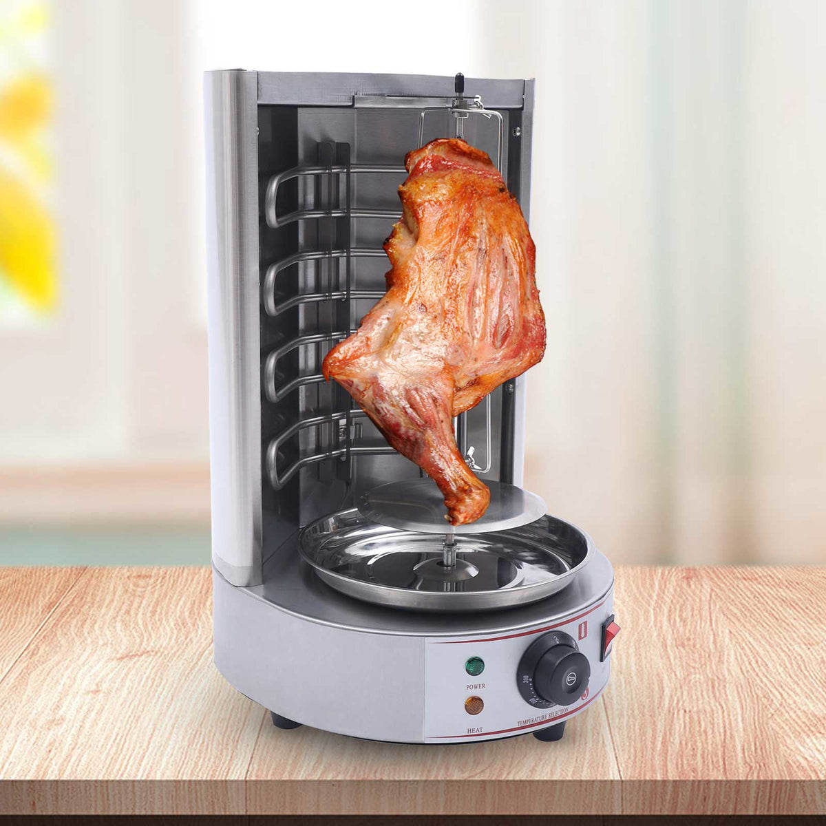3000W Vertical Shawarma Machine with 2 Heating Pipes S17853