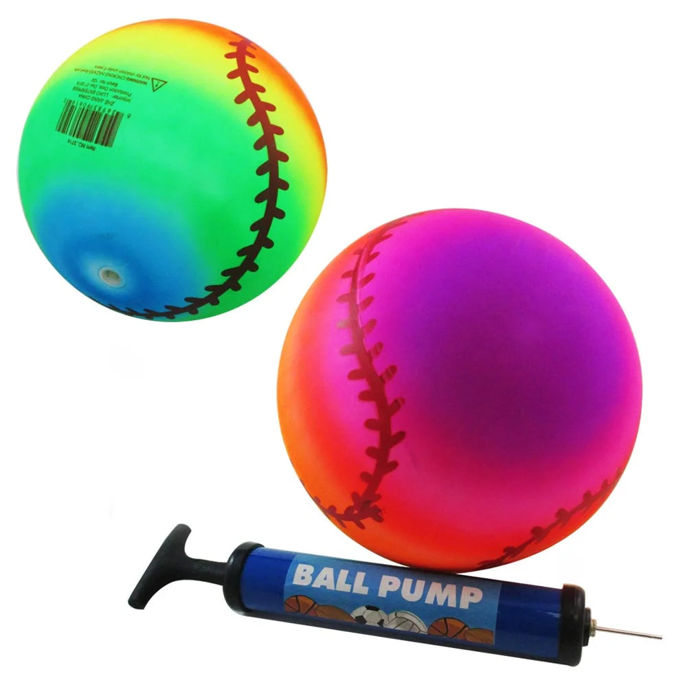 Inflatable Beach Balls Rainbow Plastic Volleyball W2206