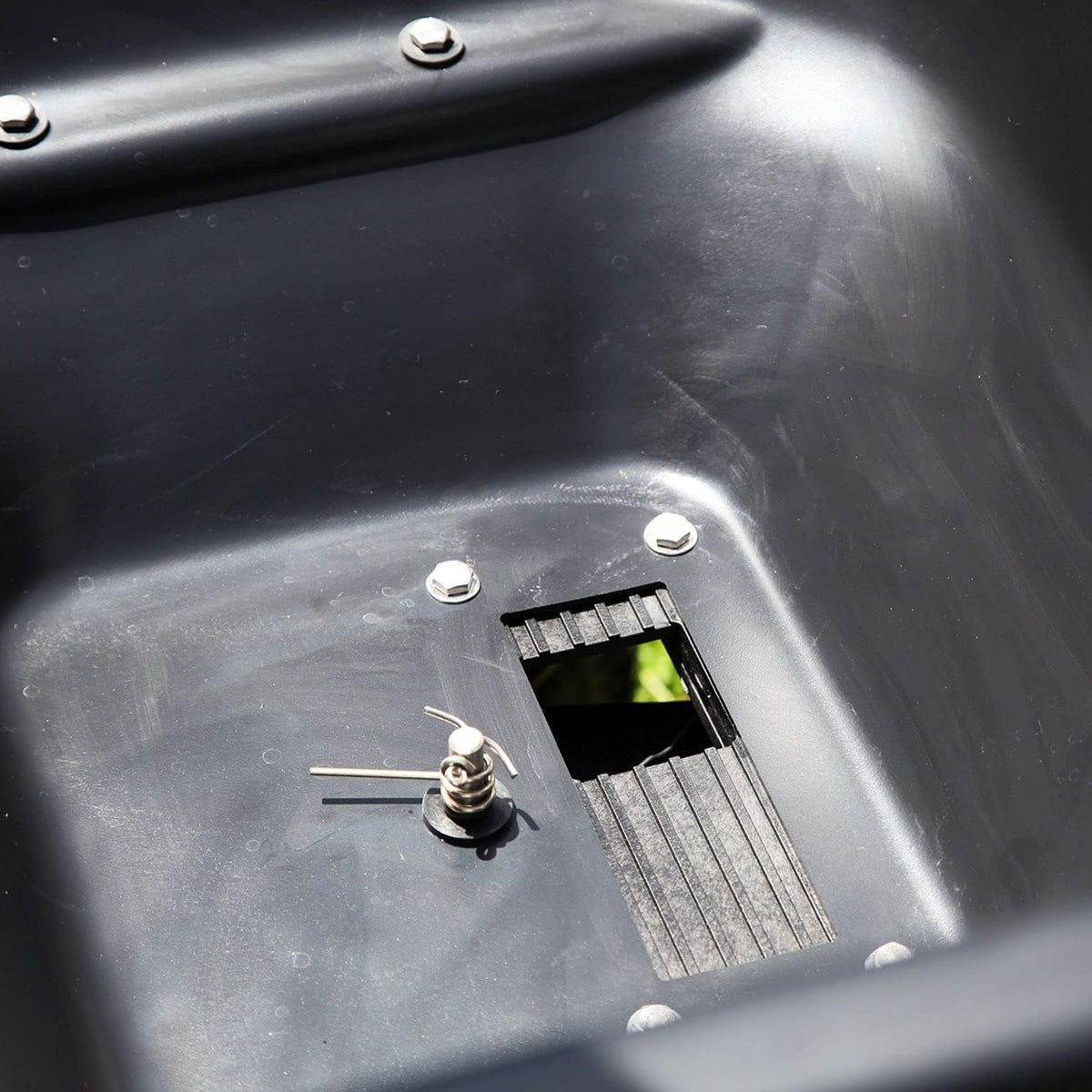 125 lb. Tow Behind Broadcast Spreader with Weatherproof Cover and Universal Hitch A962399