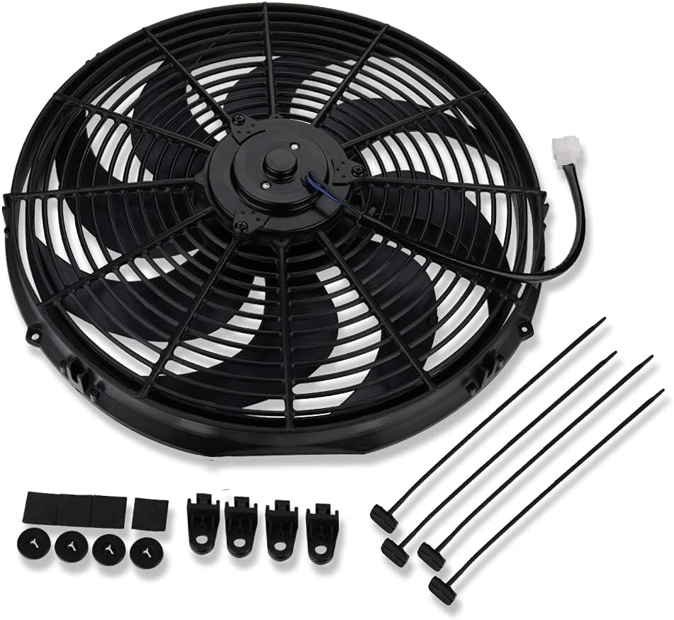 16" Heavy Duty Radiator Electric Fan 3000 CFM Reversible Pack of 2 Z2974