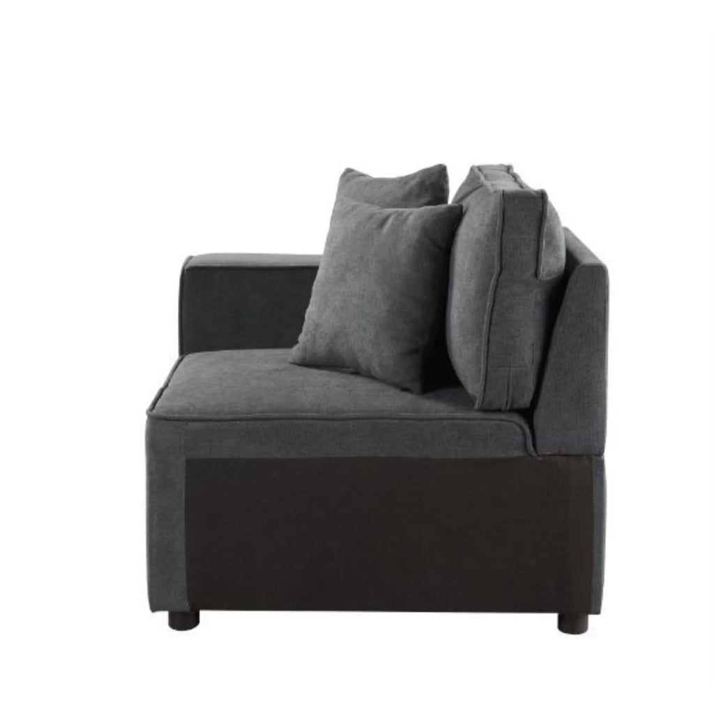 Gray Fabric Sectional Sofa K11940