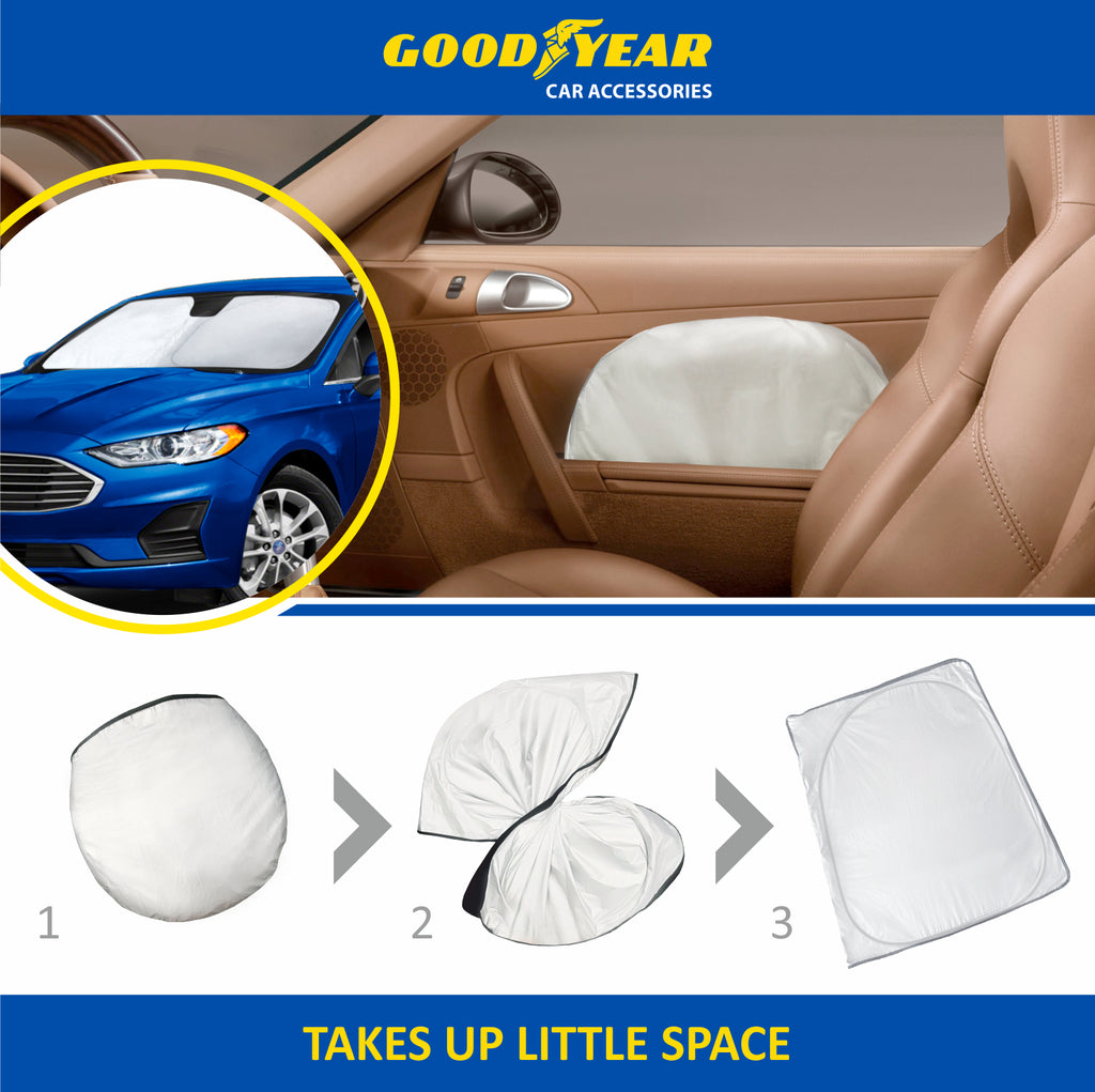 Foldable Windshield Sun Shade for Car Front Window X40685
