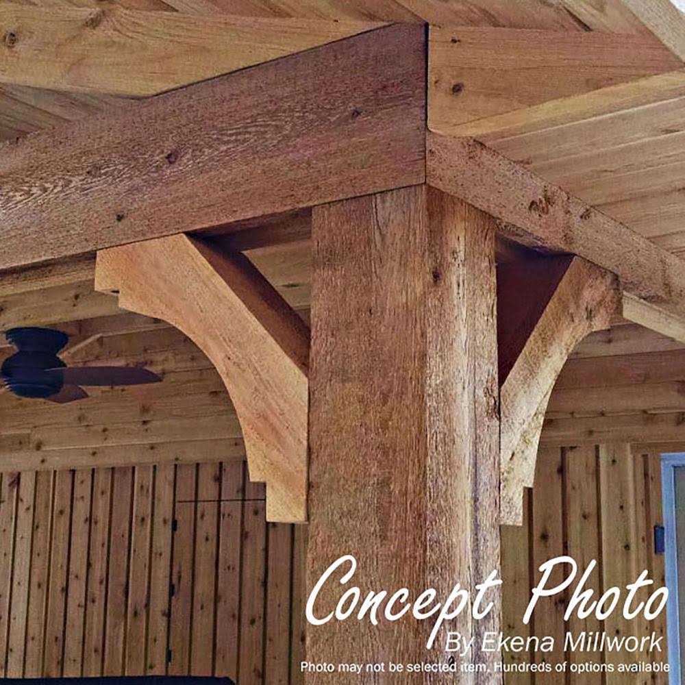 5 1/2x22W x 30x22D x 36x22H Imperial Smooth Brace, Western Red Cedar U270