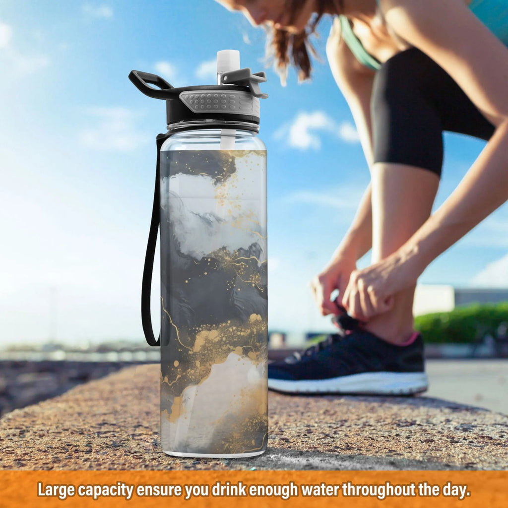 32oz Tritan Leakproof Water Bottle with Straw Q587