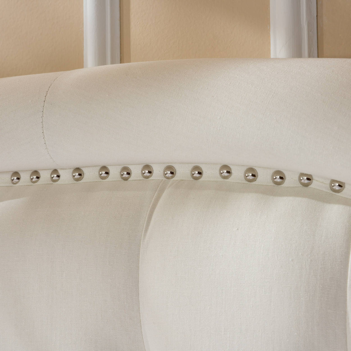 Ivory Fabric Queen/Full Headboard C361051