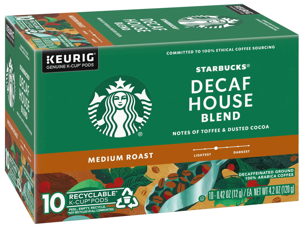 Decaf House Blend Coffee K-Cup Pods, Medium Roast, 10 Ct, Pack Of 3 Boxes J91171