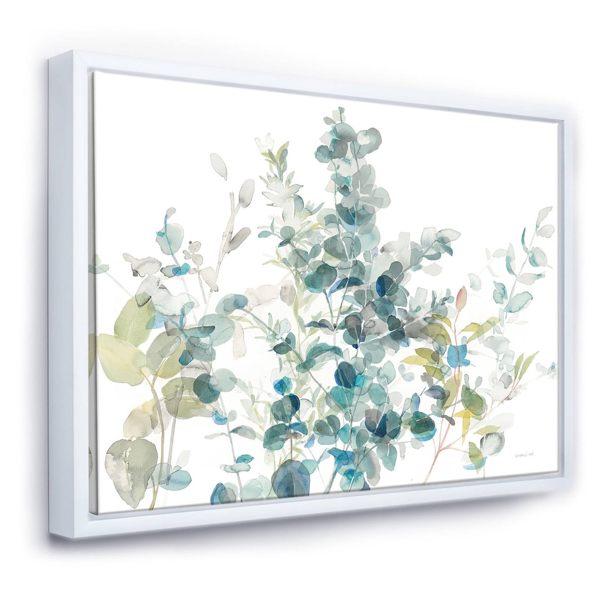 Blue 46 inch x 36 inch Framed Canvas L169