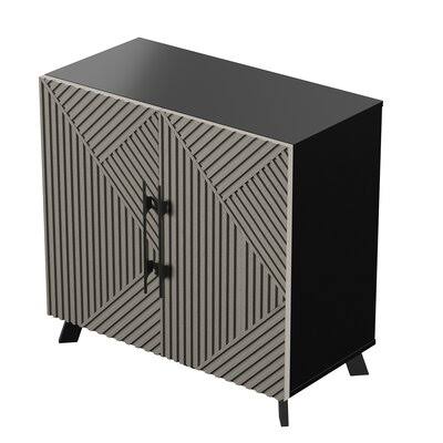Black 2-Door Accent Cabinet K6378