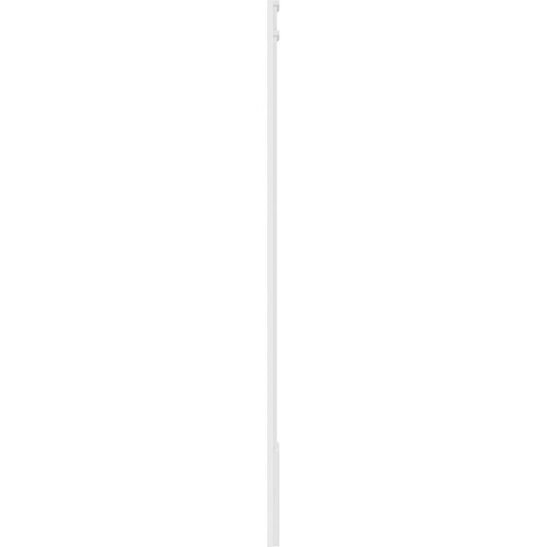 12x22W x 90x22H x 2x22P Two Equal Flat Panel PVC Pilaster with Decorative Capital & Base (Pair) A85861