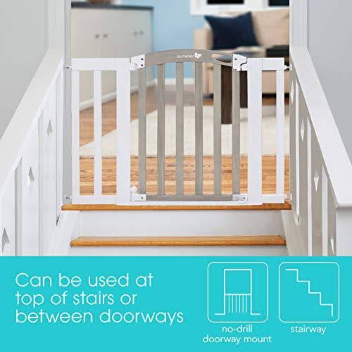 Gray Wood Wash Finish Baby Gate Z619196