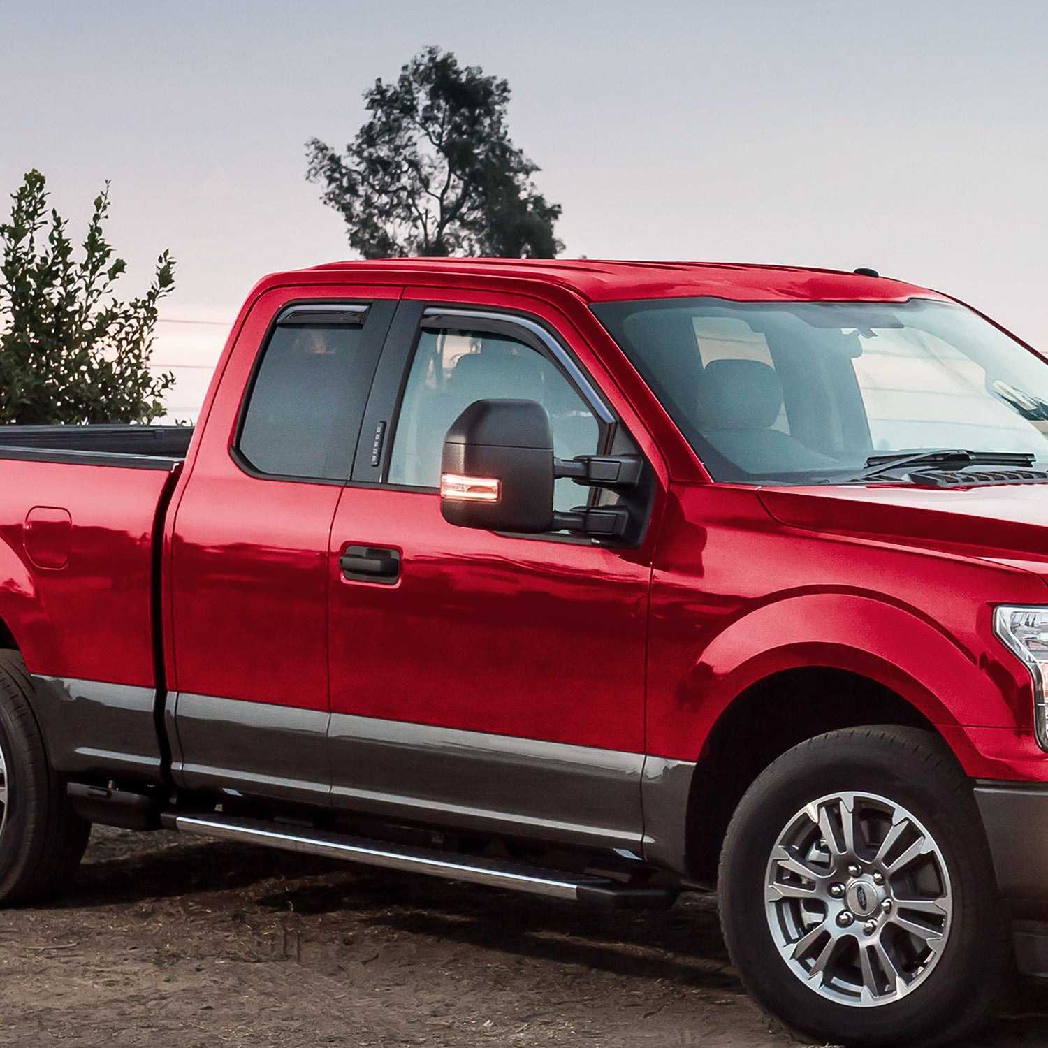 4 Pieces In-Channel Window Deflectors for Ford F150 V6510