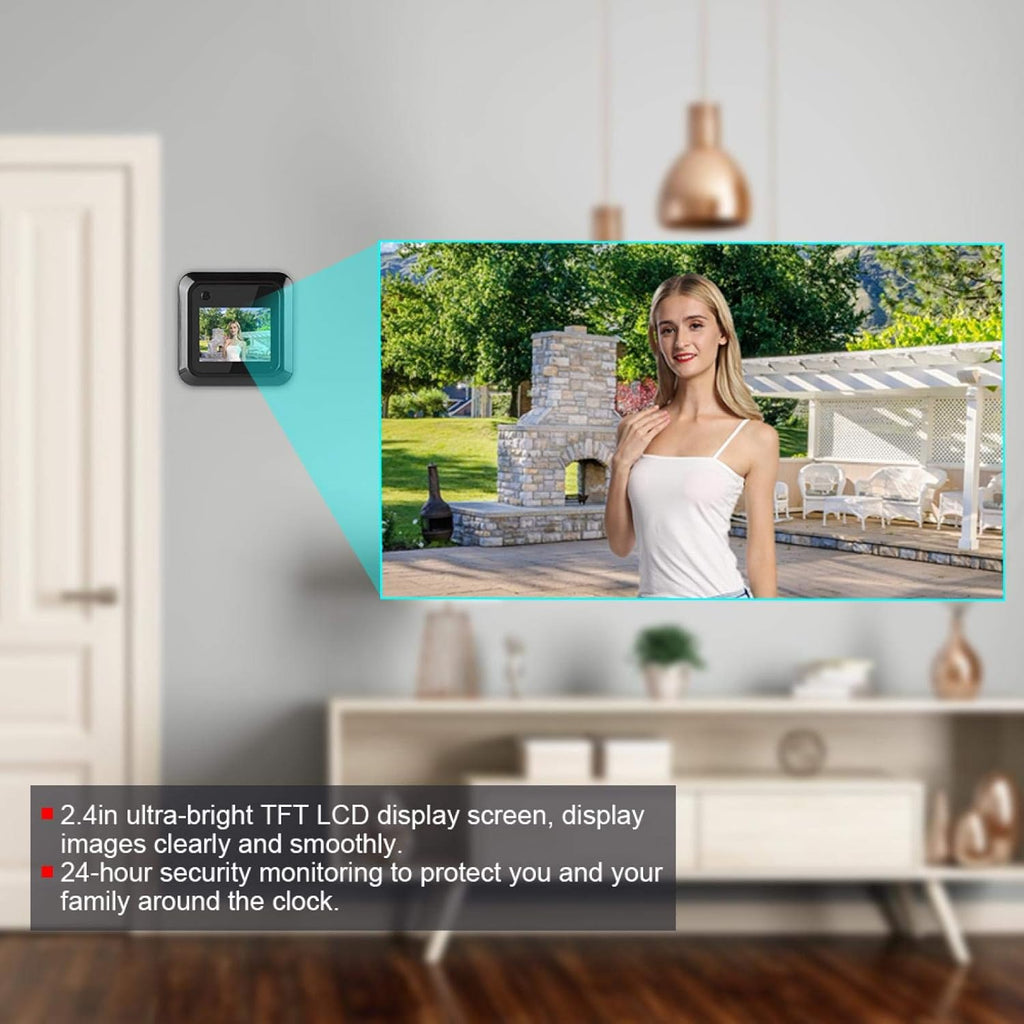 145° Wide-Angle Digital Door Peephole Camera with 2.4in LCD B4697