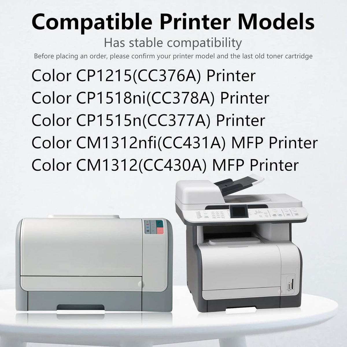6 Pack Remanufactured Toner Cartridge for HP Color Printer V5373