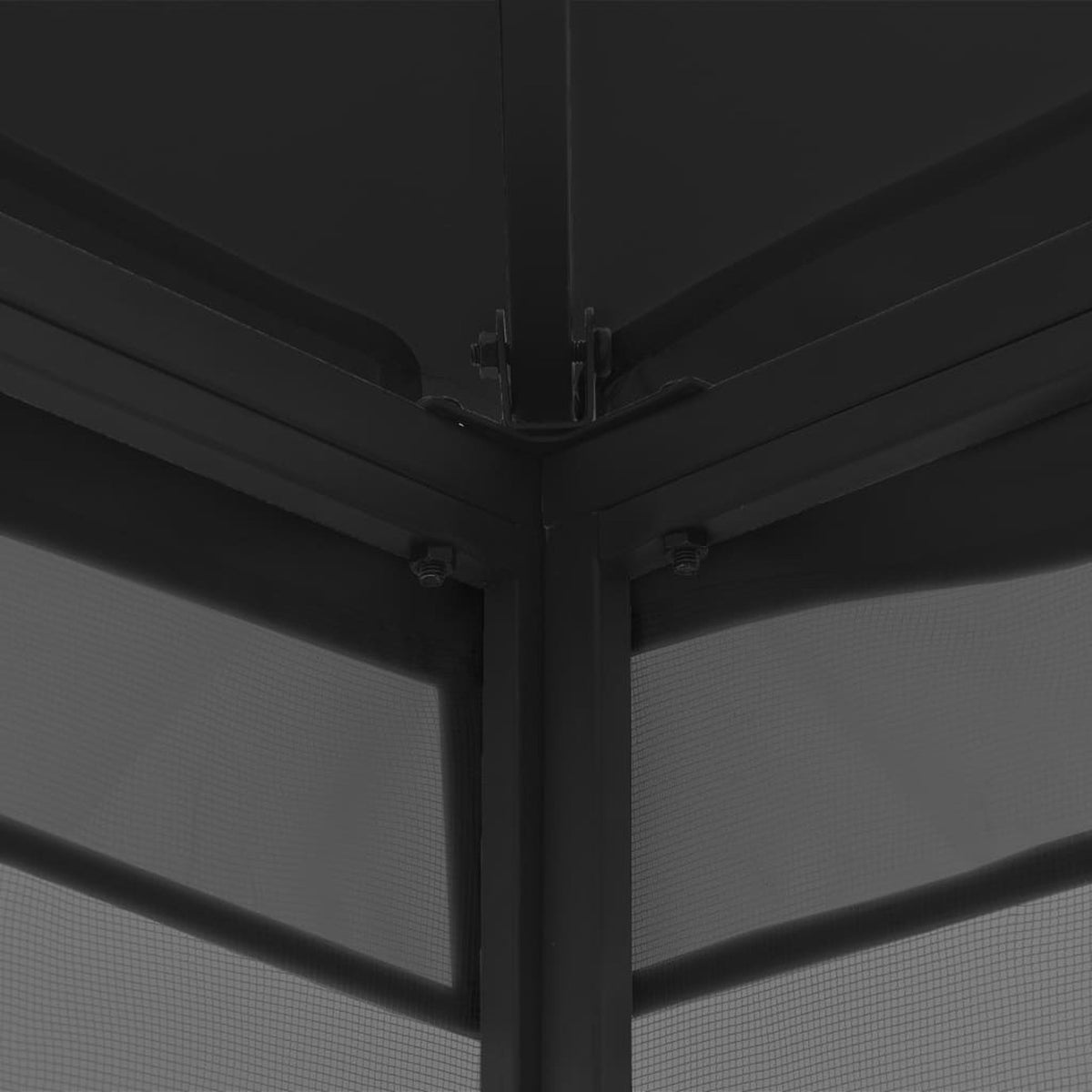 9.8'x13.1'x8.7' Anthracite Gazebo with Nets U934