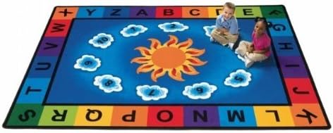 Blue Rectangle Carpet U596087