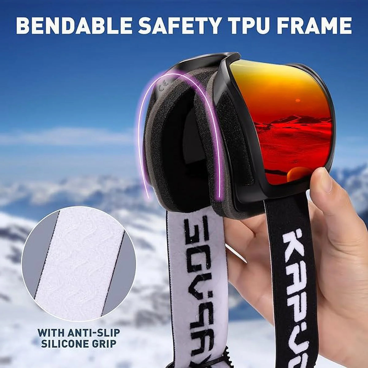 Ski Goggles OTG for Men, Women & Youth T47593