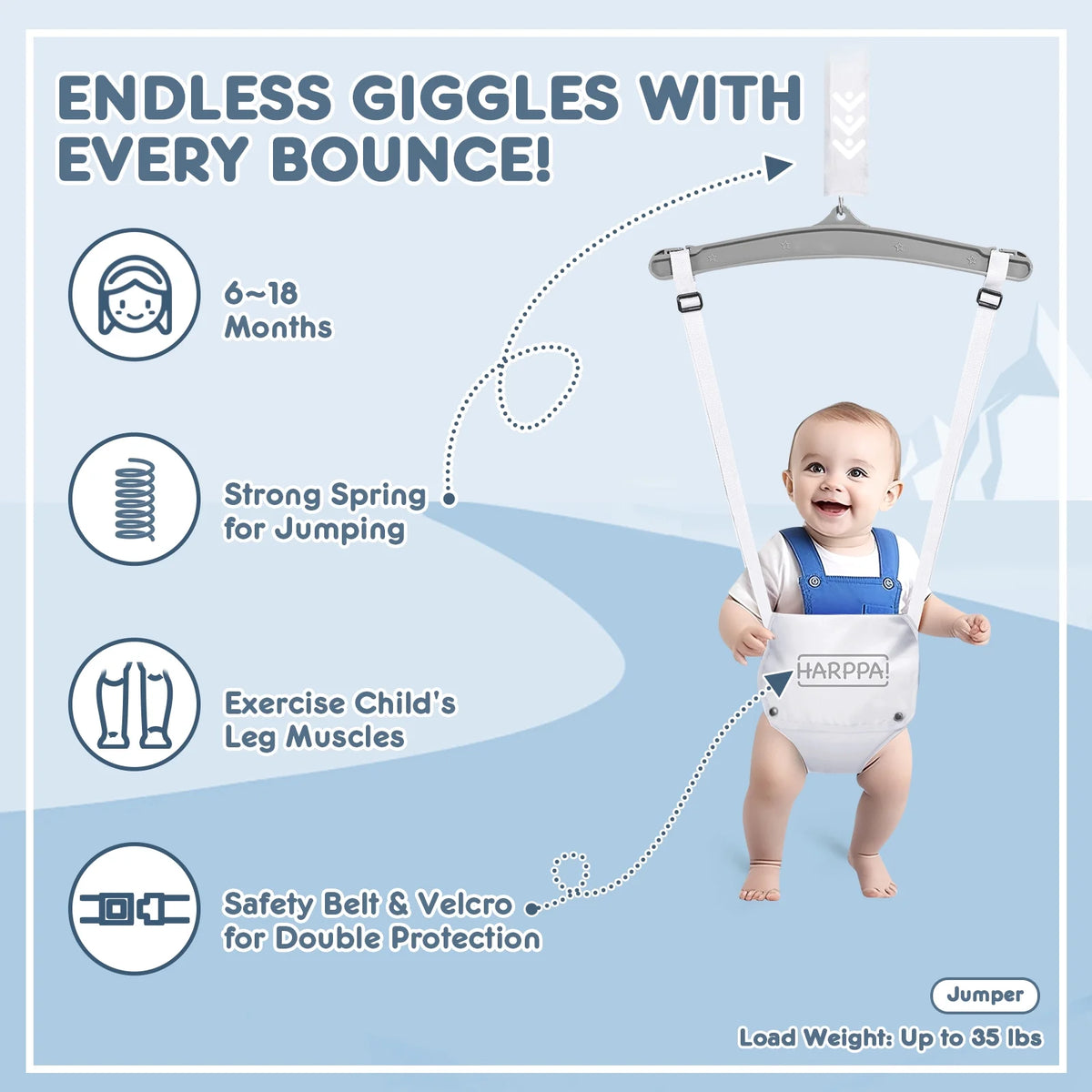 White Foldable Toddler Swing Set E120