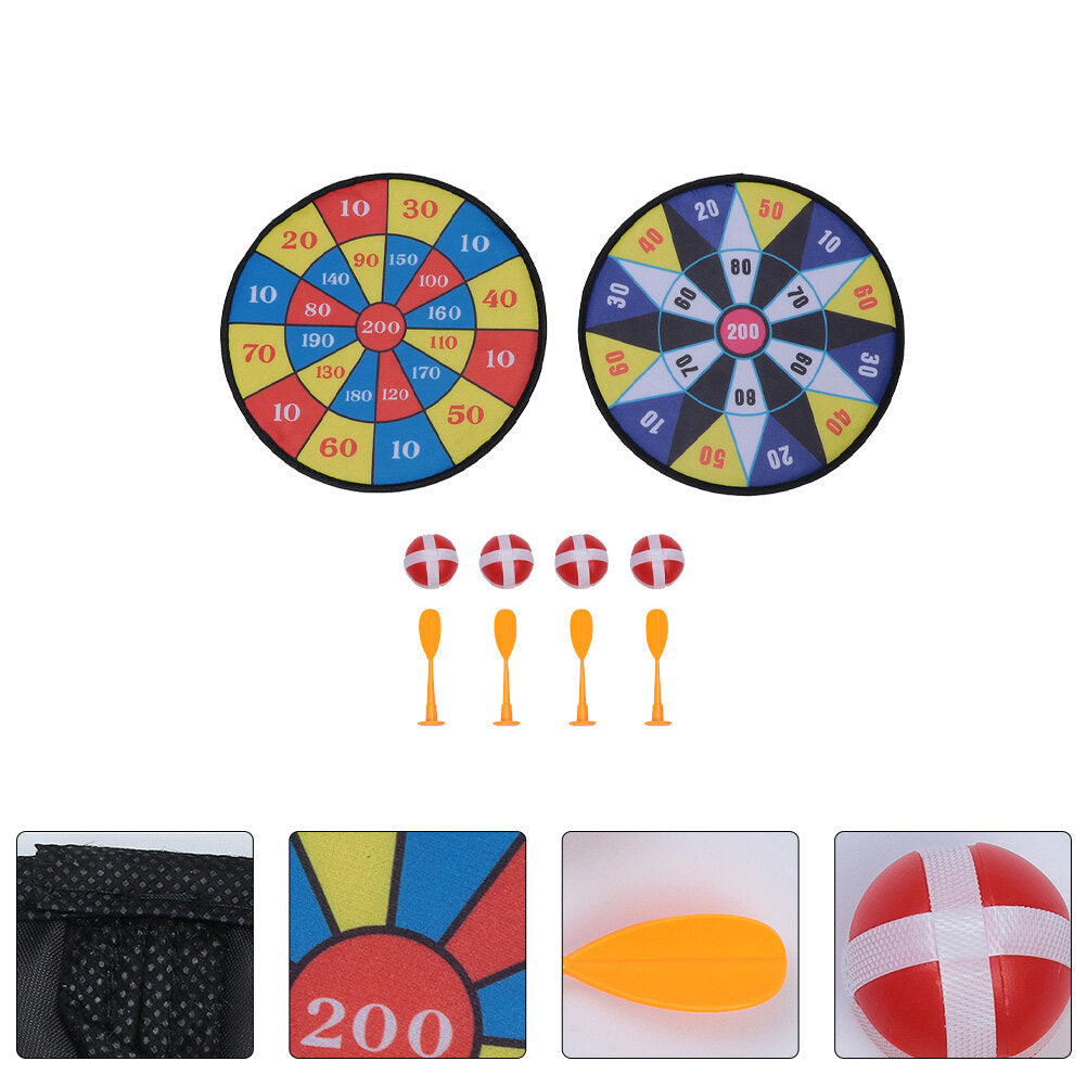2 Sets Sticky Ball Dart Board Toy L1276