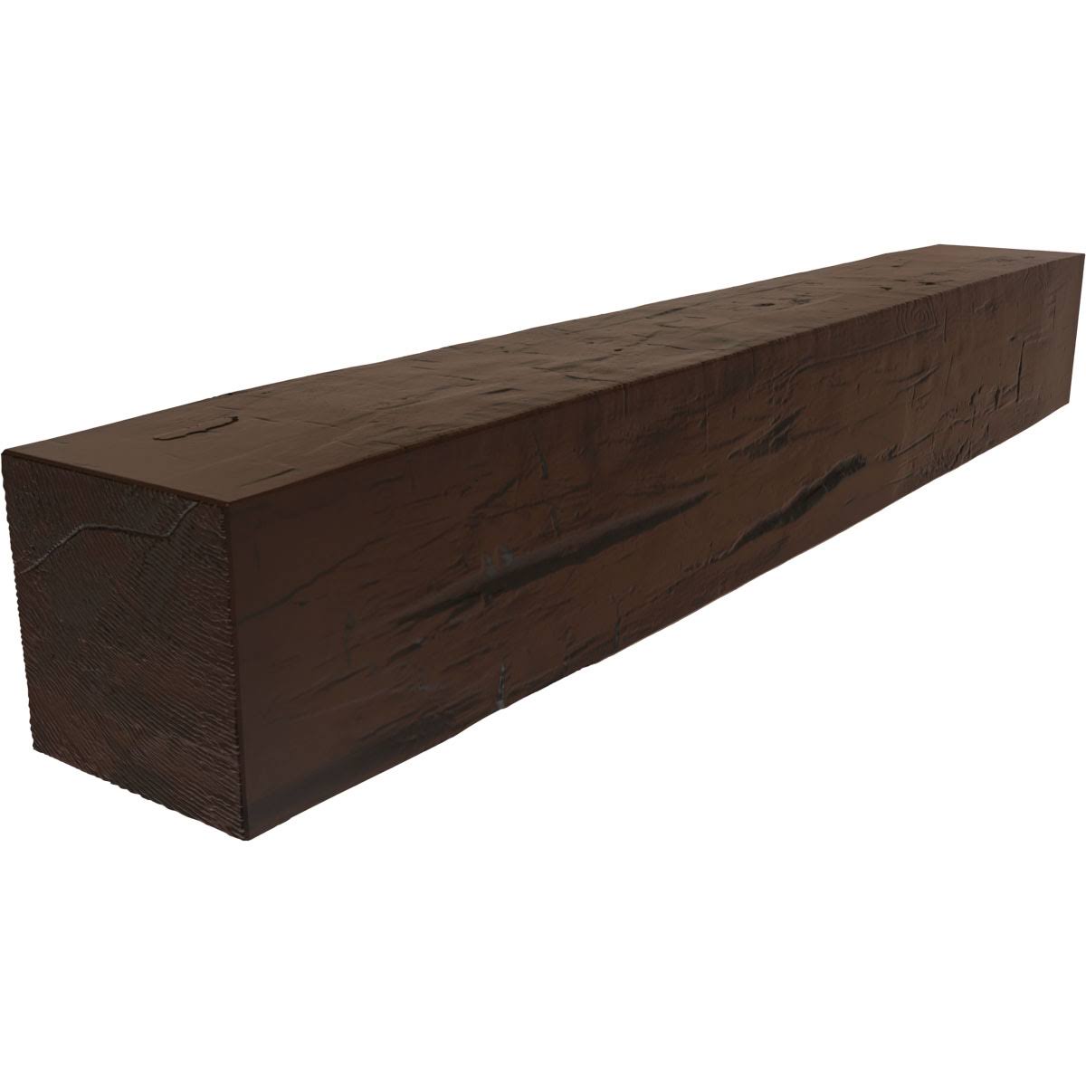Hand Hewn Faux Wood Fireplace Mantel I9744