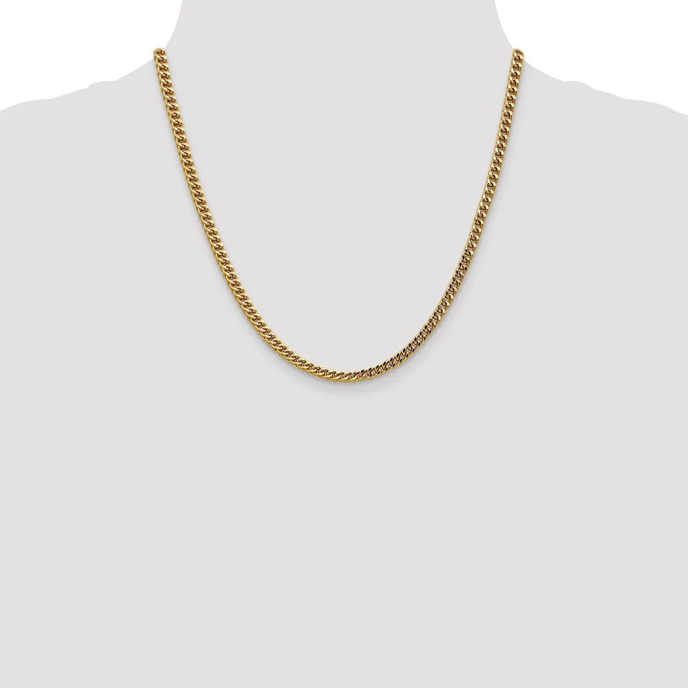 14kt Yellow Gold 20 inch Franco Chain with Lobster Clasp C766