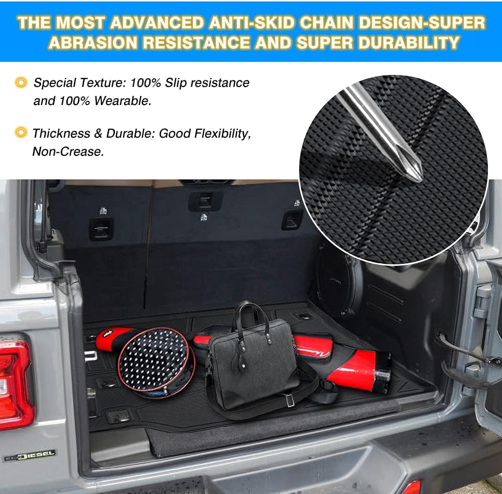 3D Trunk Floor Mat Anti-Slip Pack of 2 O880509