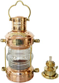 Brass & Copper Anchor Oil Lamp Ship Lantern G763060