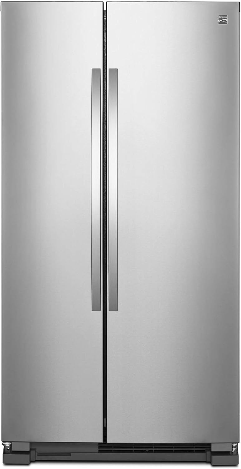 36 Side-by-Side Refrigerator and Freezer with 25 Cubic Ft. Total Capacity, Stainless Steel M428