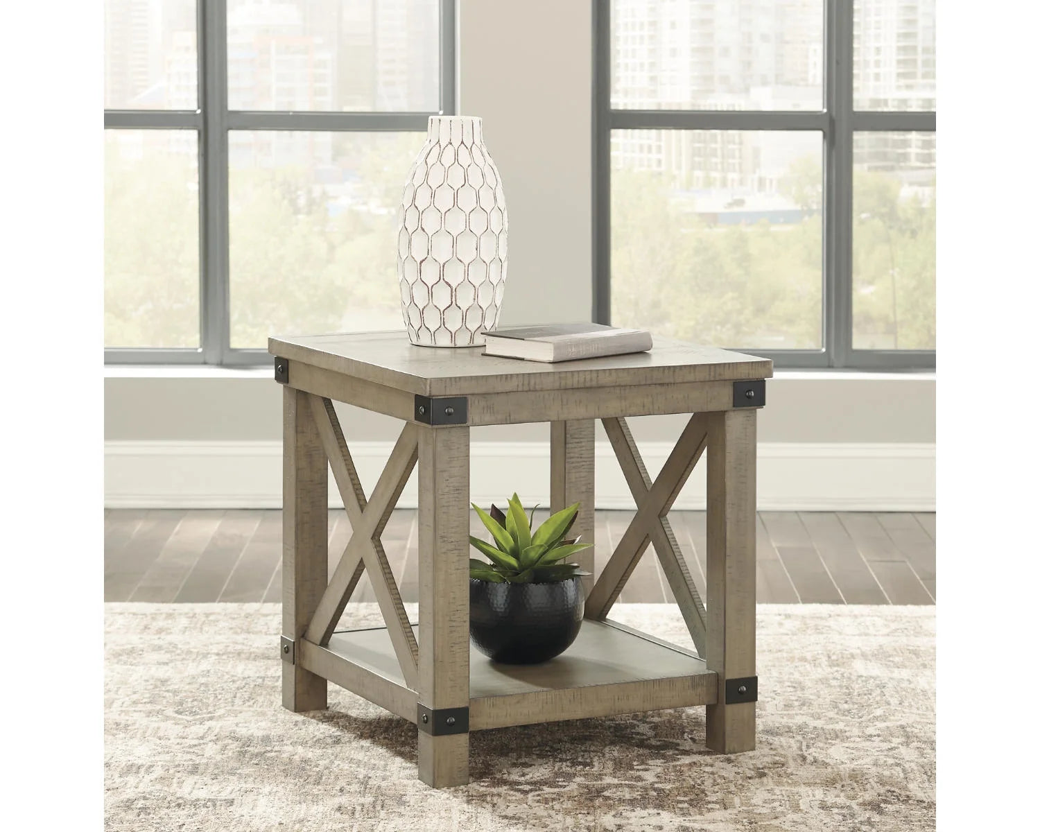 Gray End Table X3217