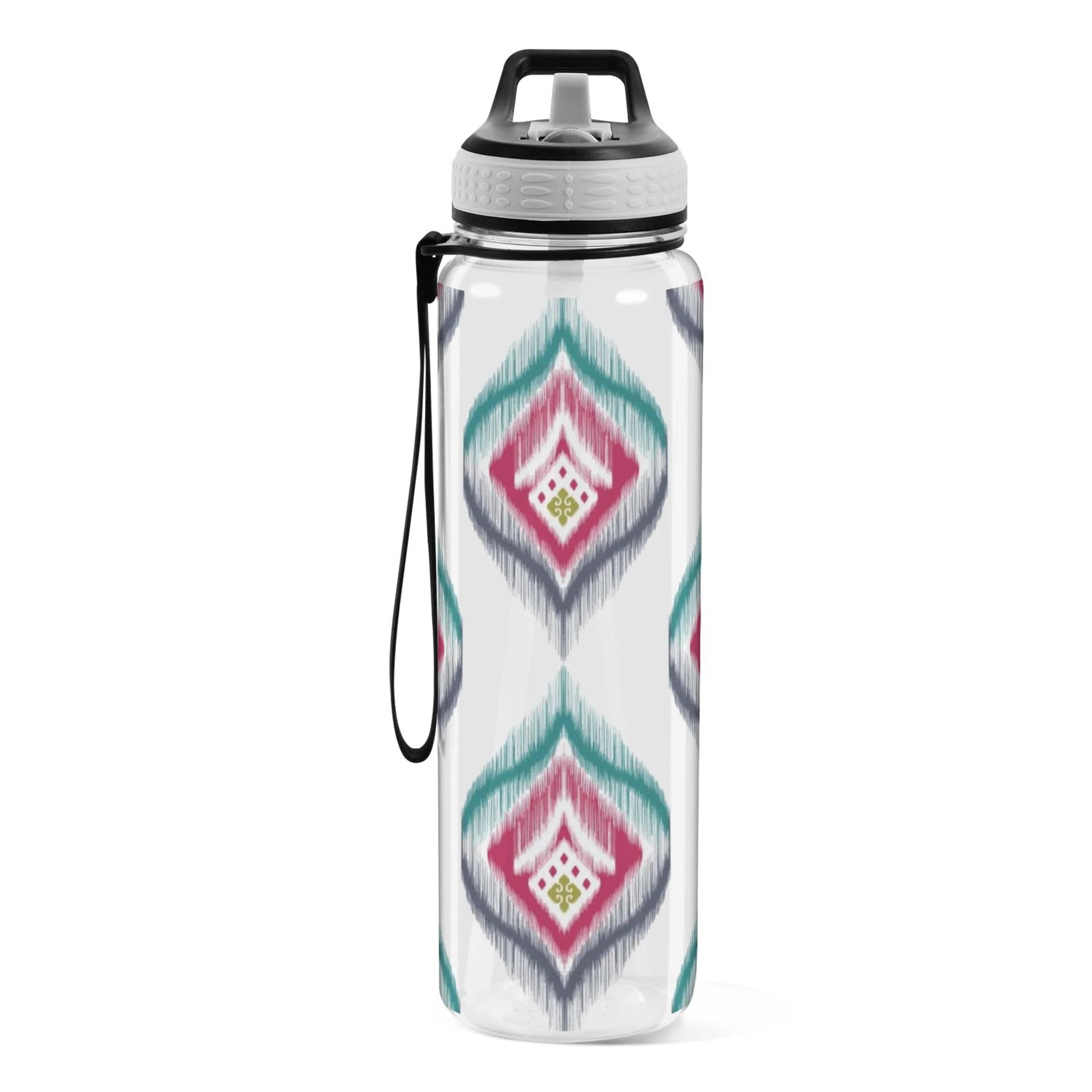 Clear 32oz Tritan Sports Water Bottle with Straw C385