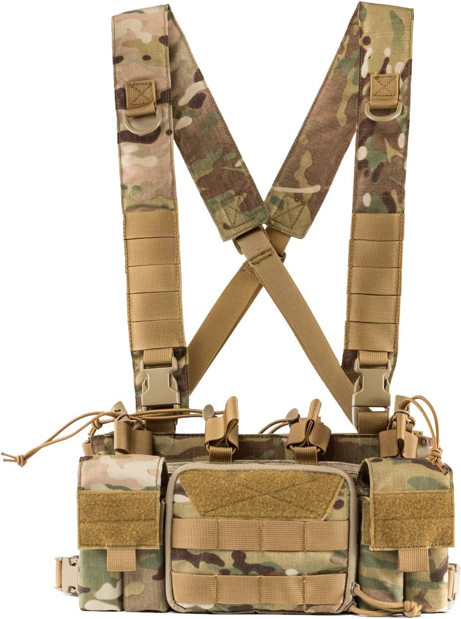 Tactical Chest Rig with Rifle & Pistol Mag Pouch U87320