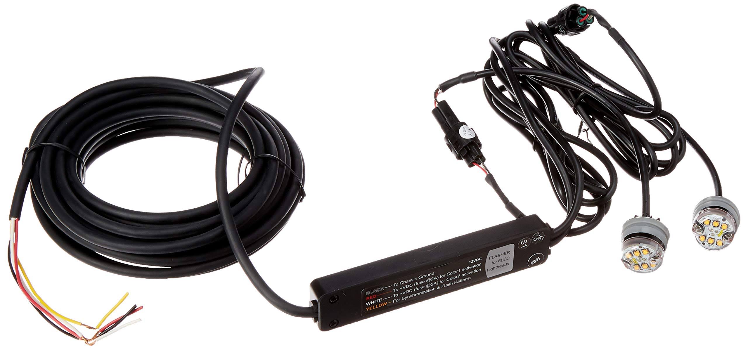 Amber Push-On Hidden Strobe Kit D382