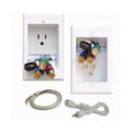 Single-Outlet Recessed In-Wall Cable Management System R239636