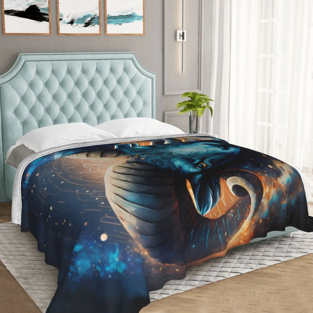 Double Layer Plush Throw Blanket, 50" x 40" Y197911