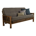 Rustic Walnut Finish Lodge Frame Mattress Y3859