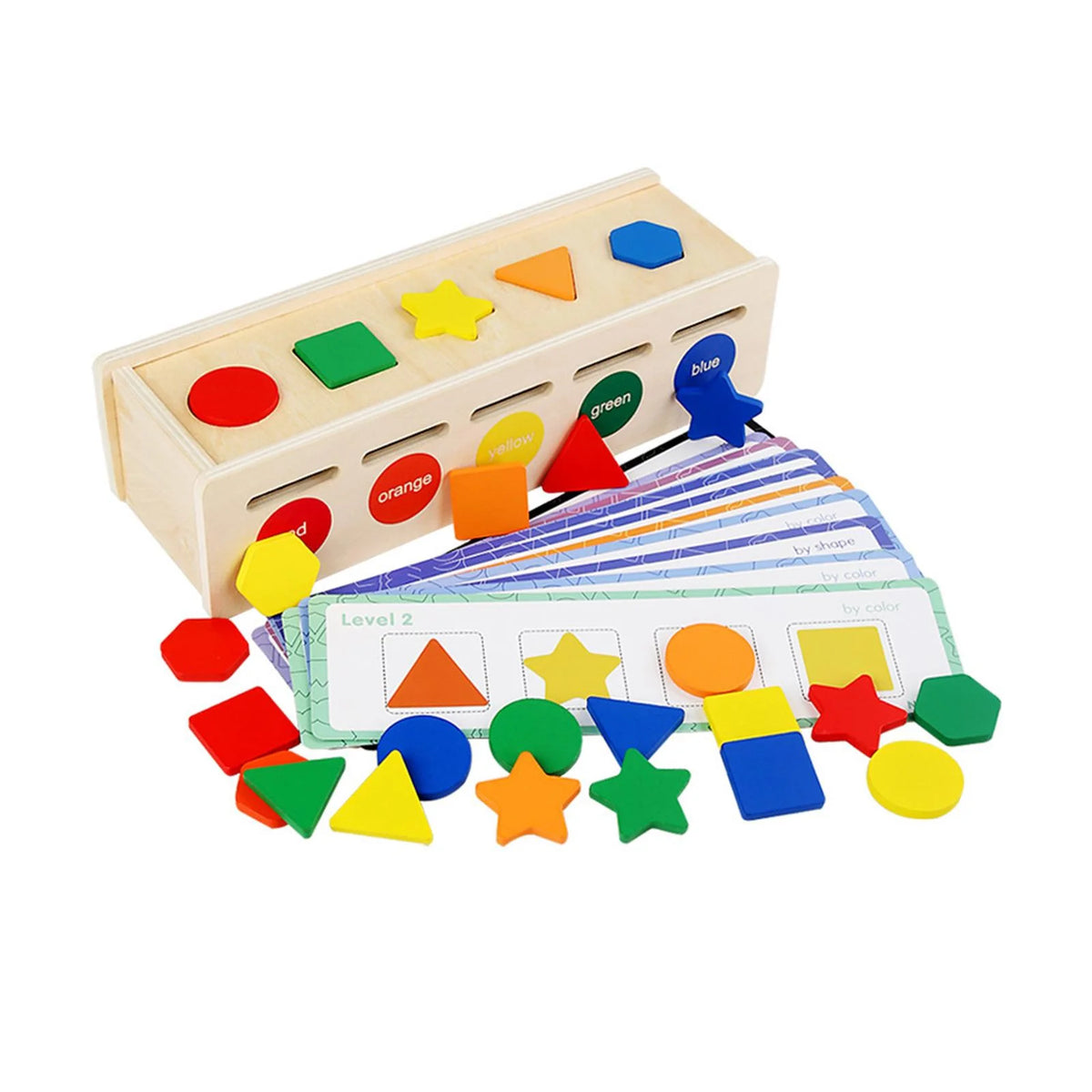 Montessori Geometric Matching Blocks Activity Toy H988