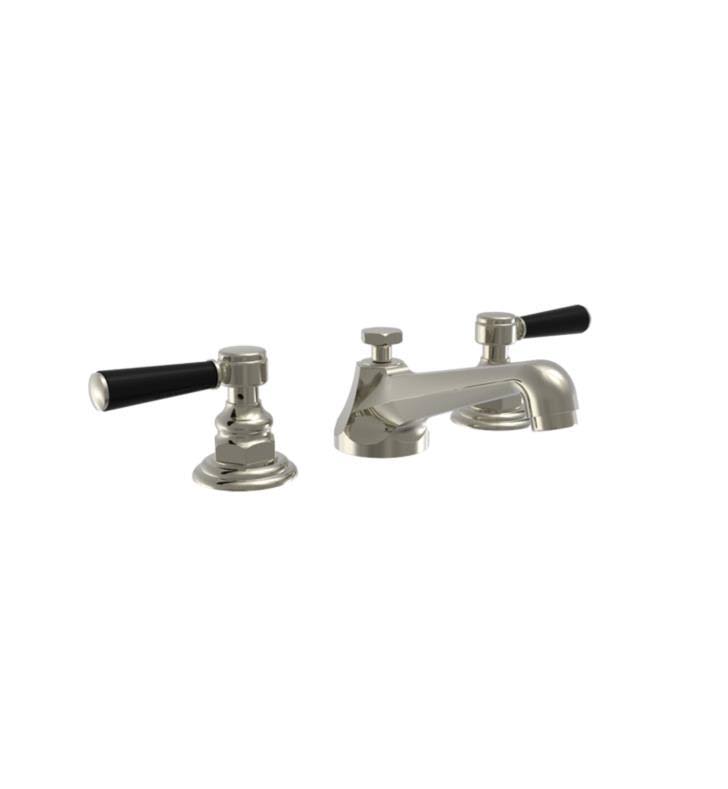 Satin Gold Widespread Bathroom Sink Faucet with Marble Handle Y532