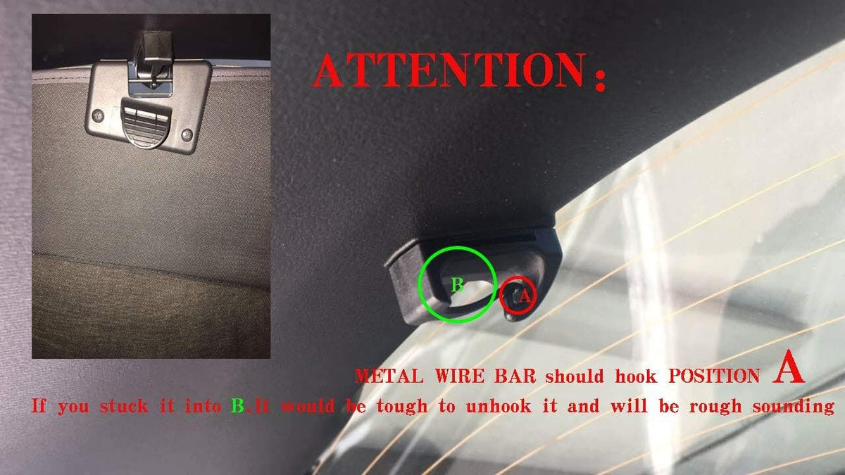 Black Retractable Trunk Shielding Shade for Mazda CX-5 U656070