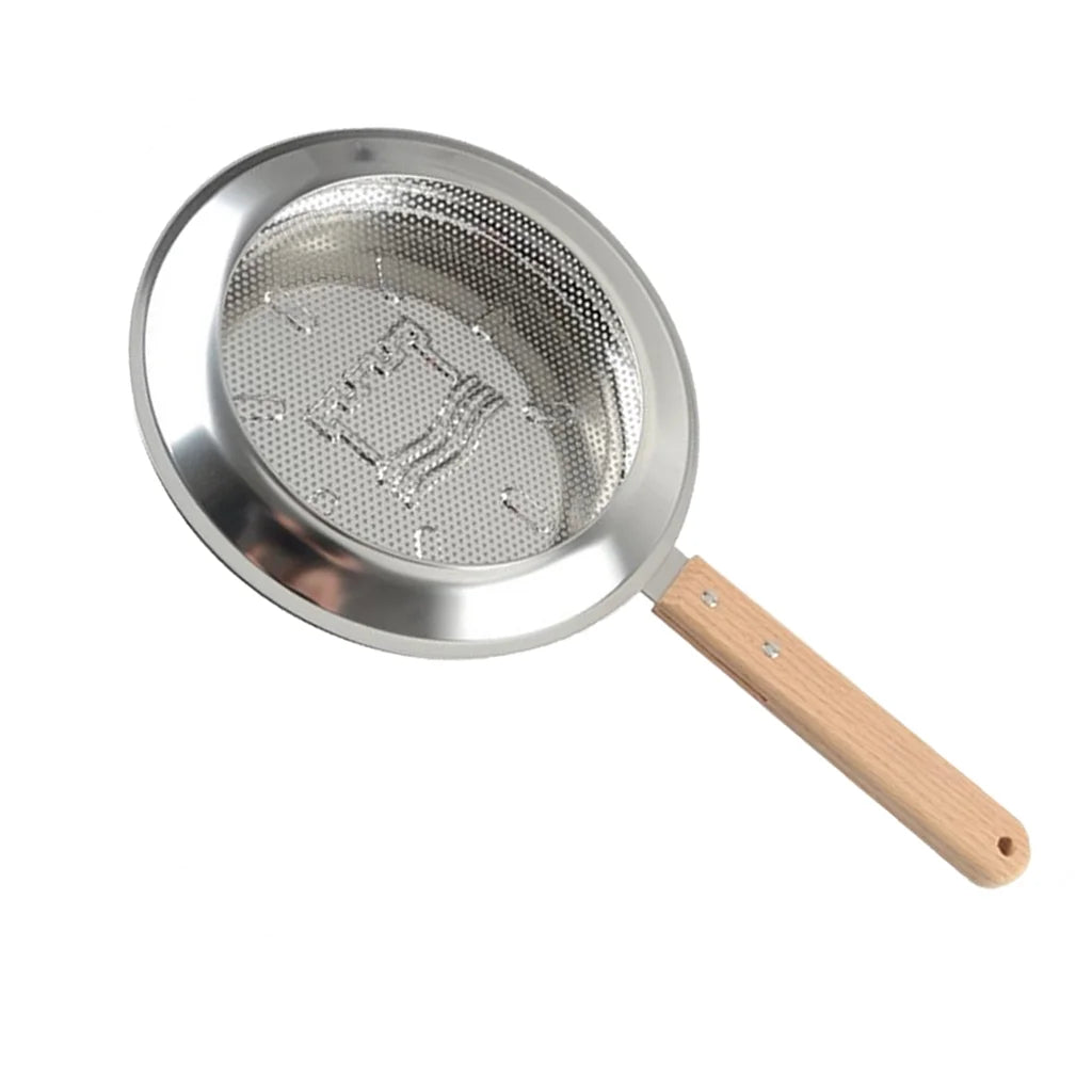 Stainless Steel Wooden Roaster H20975