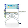 Sky Blue Sports Chair with Multi Stripe Pattern G9415