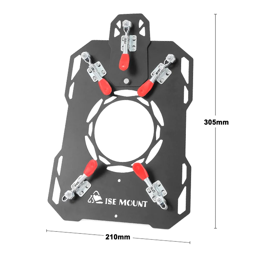 Tent Chimney Anti Scald Plate Clip on Stove Jack Camping Tent Protector (90mm Diameter) D40741