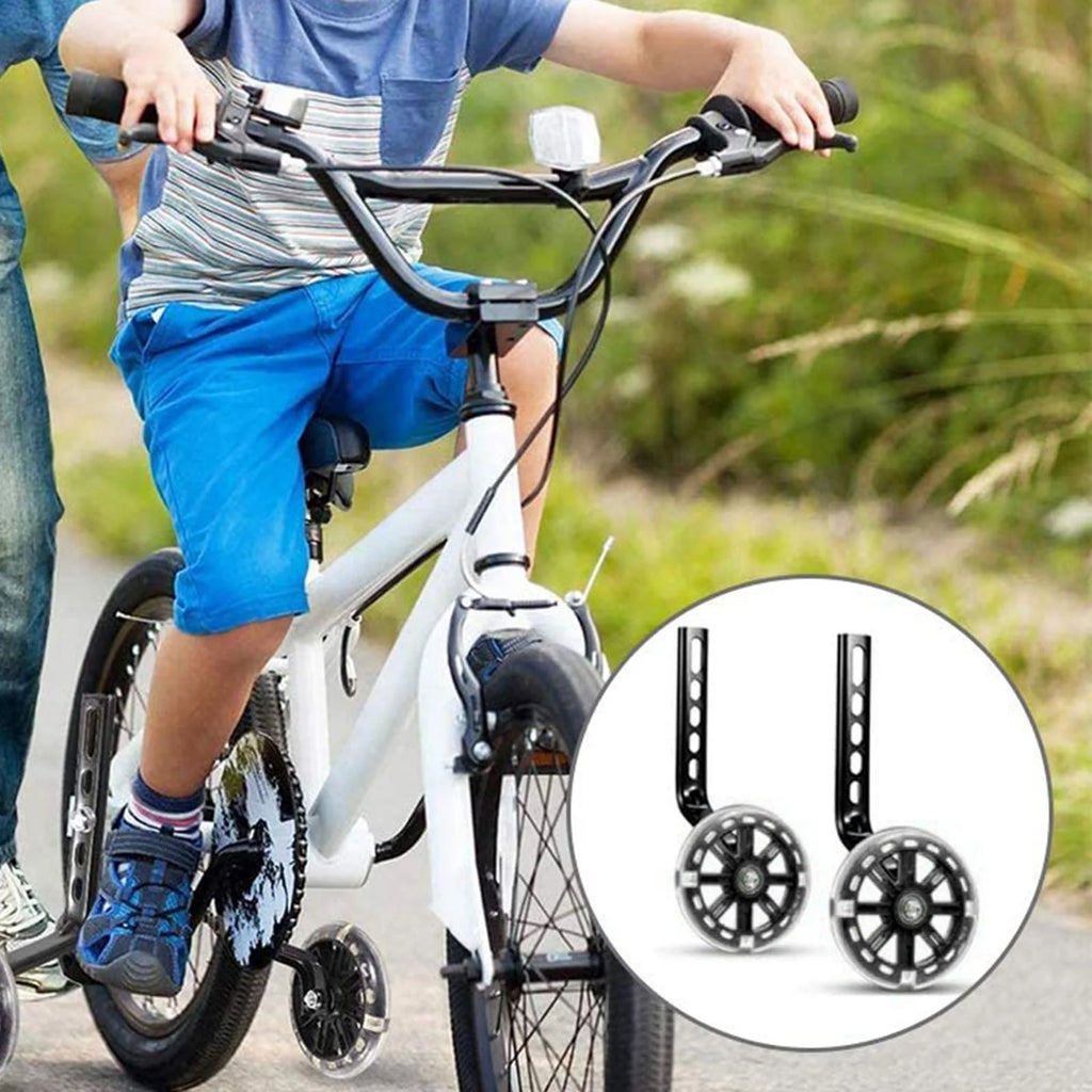 Pair of Bike Mute Training Wheels for 12 14 16 18 20 inch Single Bike N105