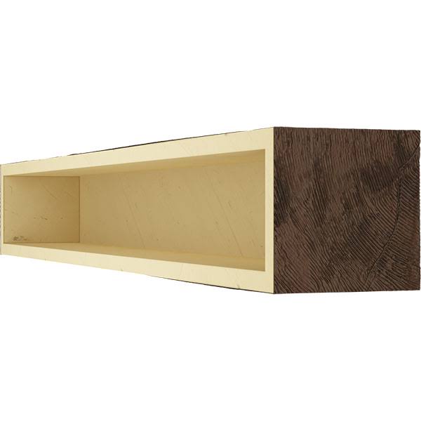 Hand Hewn Faux Wood Fireplace Mantel I9744