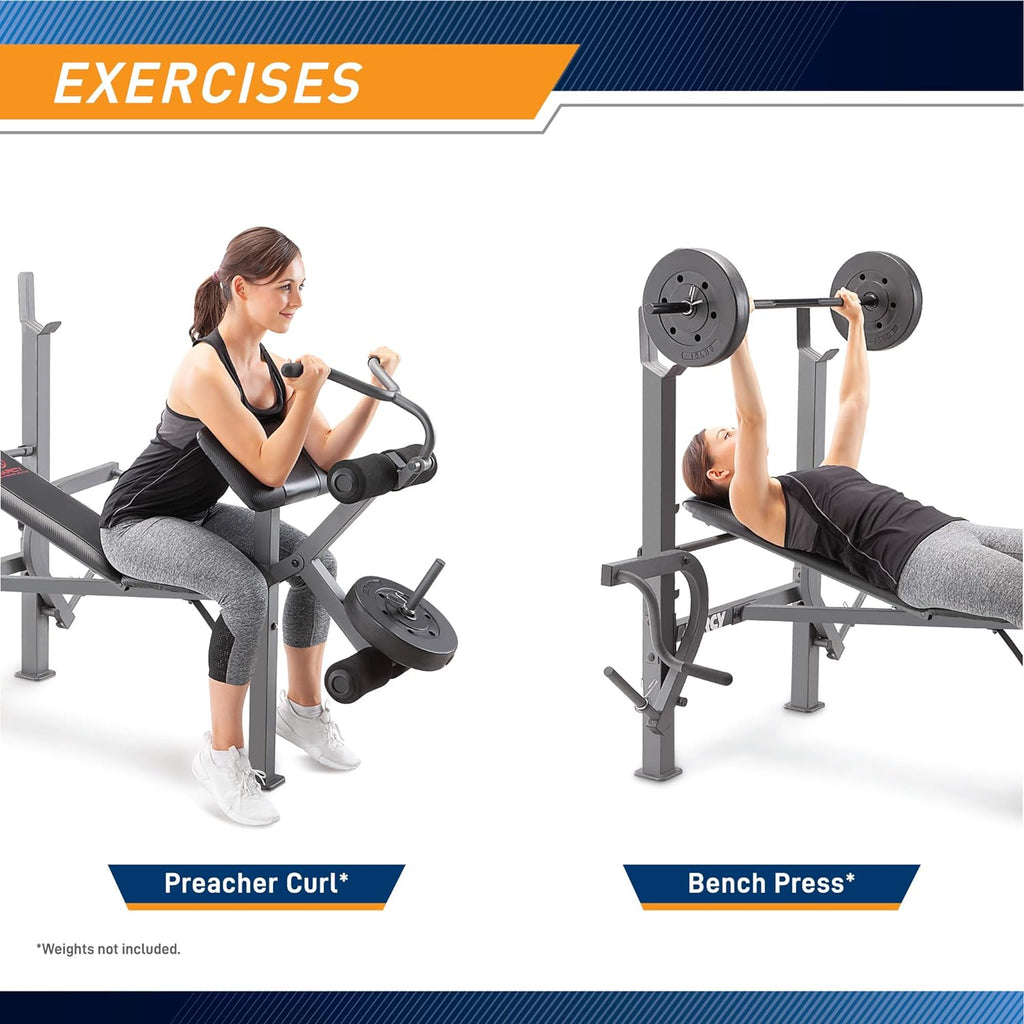 Standard Weight Bench with Leg Developer D488