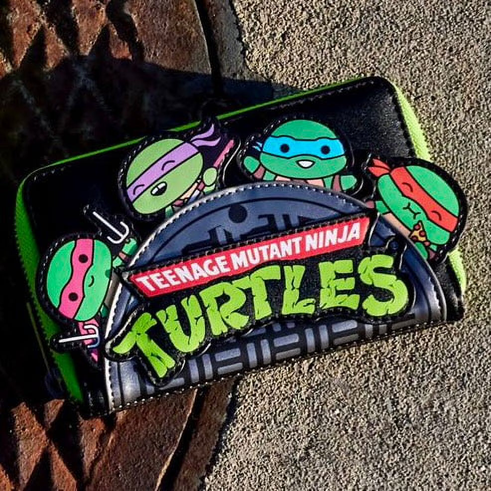Teenage Mutant Ninja Turtles Sewer Cap Zip Around Wallet D409