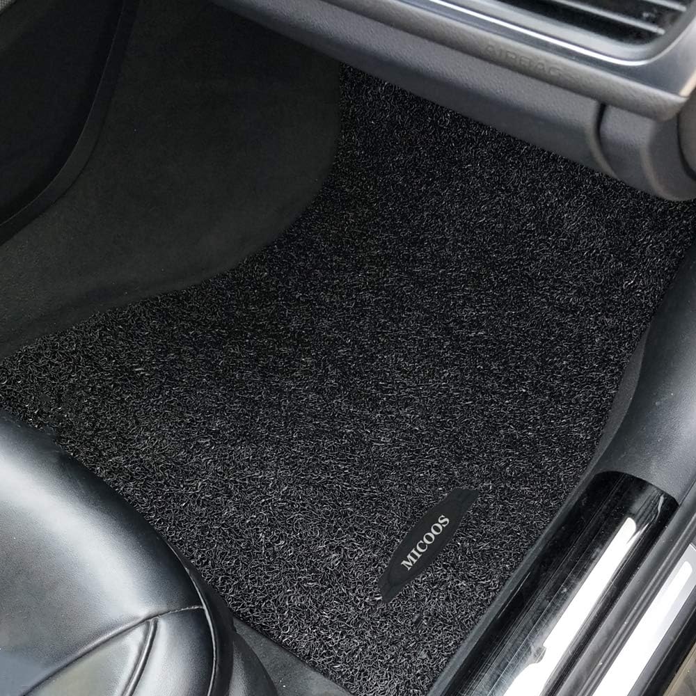 Black All Weather Heavy Duty Waterproof Floor Mat Set D68783