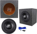 10" 2000 Watt Car Audio Subwoofer with Sealed Sub Box Enclosure R8566