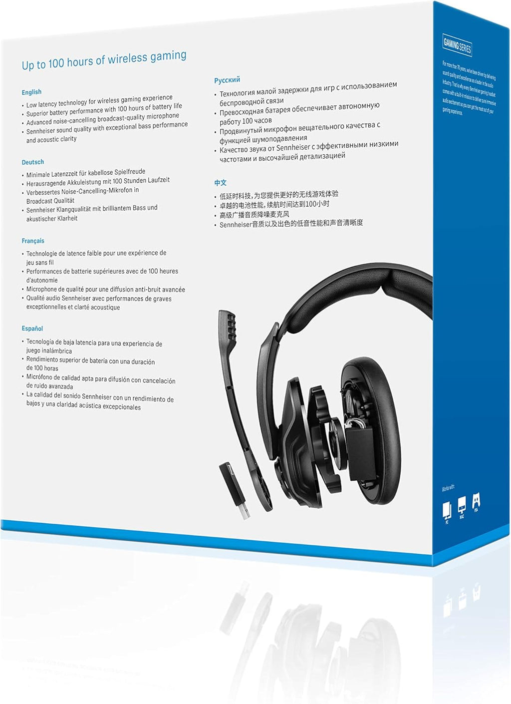 Black Over-Ear Wireless Gaming Headset S28346